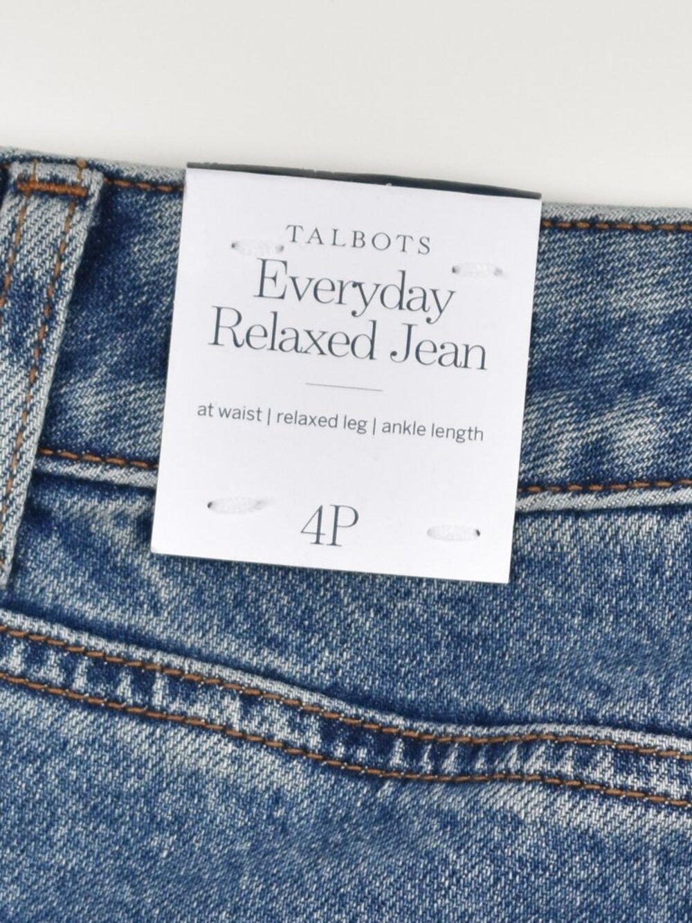 Talbots Everyday Relaxed Jeans Petite NEW - 4P - Picture 6 of 7